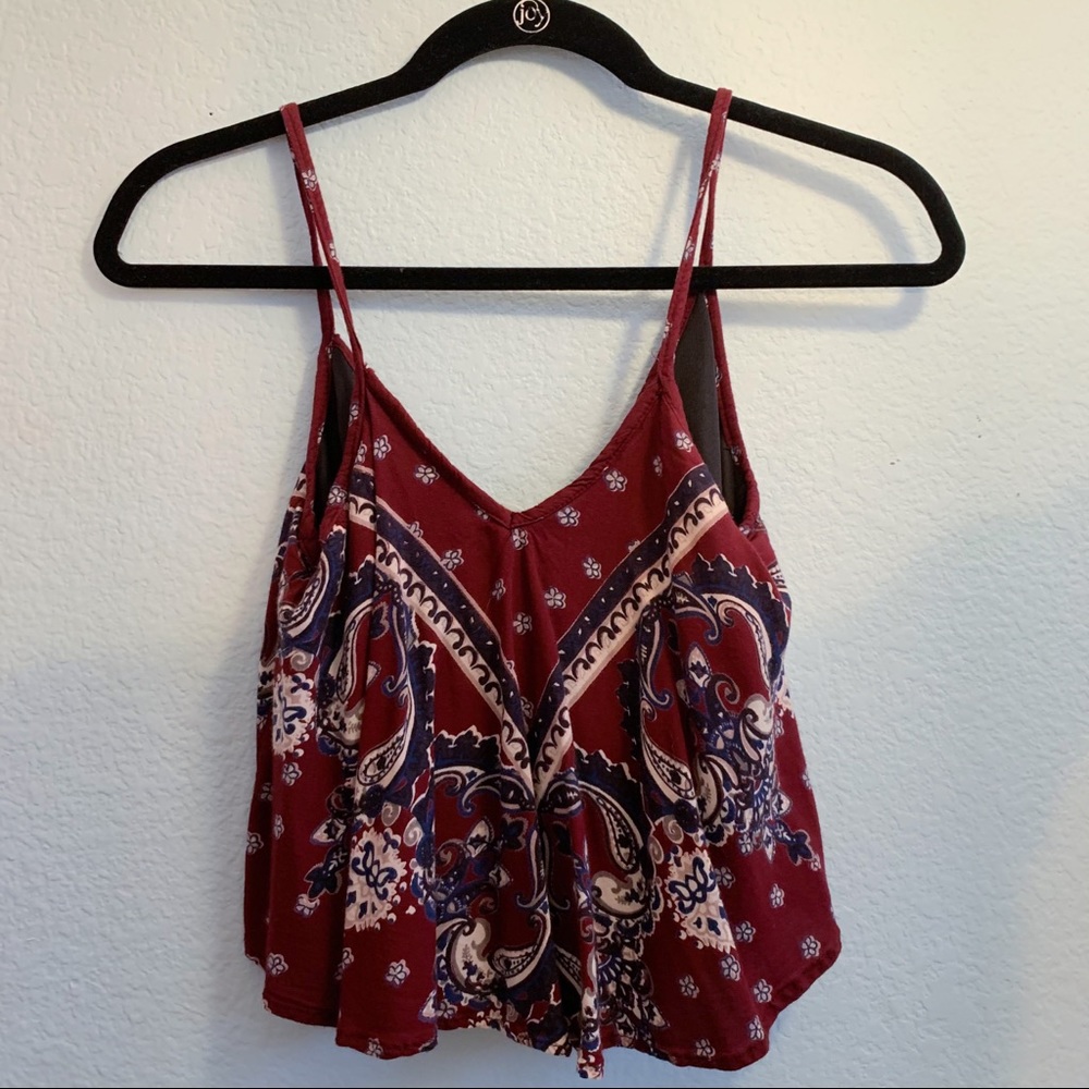 Paisley crop top